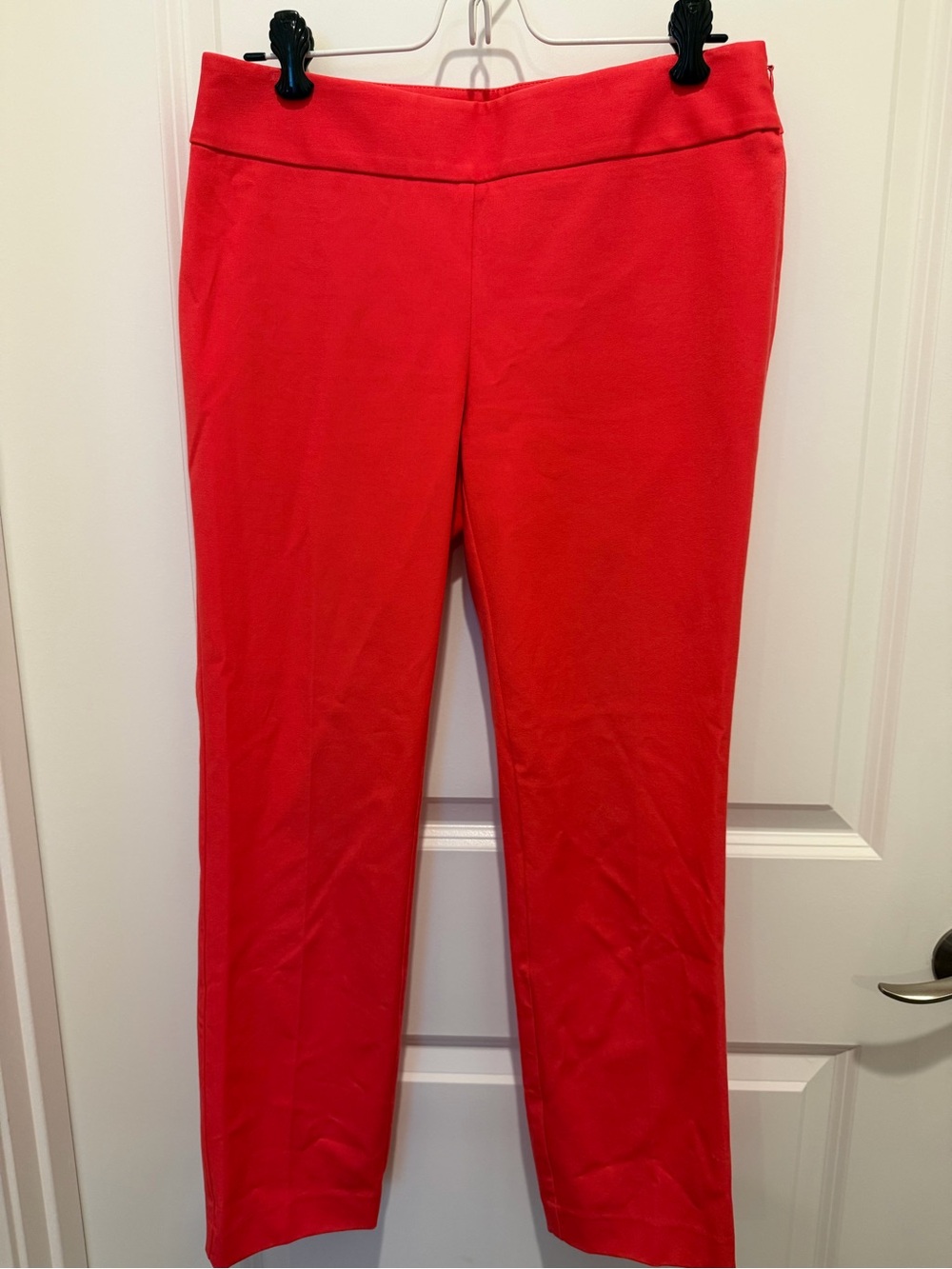 Women’s Coral Colored Slim Fit Dress Pants